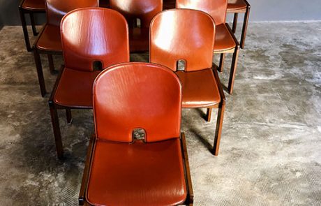 Model 121 Dining Chairs by Afra _ Tobia Scarpa for Cassina, 1965, Set of 10