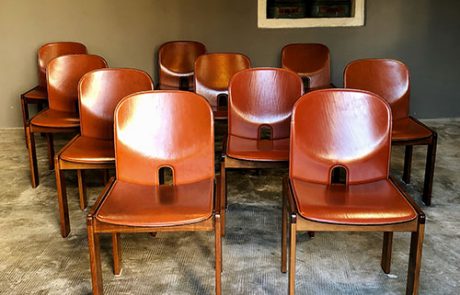 Model 121 Dining Chairs by Afra _ Tobia Scarpa for Cassina, 1965, Set of 10