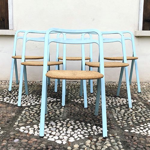 Clio Foldable Dining Chairs by Giorgio Cattelean for Cidue Italy, 1979, Set of 6